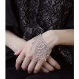 Tassel Bracelet With Cubic Zirconia Stone Bangles Wedding Women Jewelry Gift