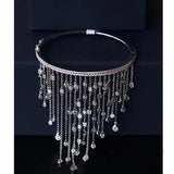 Tassel Bracelet With Cubic Zirconia Stone Bangles Wedding Women Jewelry Gift
