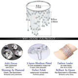 Tassel Bracelet With Cubic Zirconia Stone Bangles Wedding Women Jewelry Gift