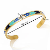 Enamel Bangle Geometric Minimalist Cuff Bangle Gift