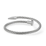 Stainless Steel Nail Bracelet For Women Charms Bangle Hiphop Rock Jewelry