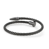 Stainless Steel Nail Bracelet For Women Charms Bangle Hiphop Rock Jewelry