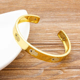 Evil Eye Cuff Bangle Punk Bracelet Women Party Wedding Jewelry