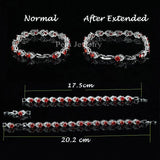 Olive Green Cubic Zirconia Stone Link Bracelet for Women