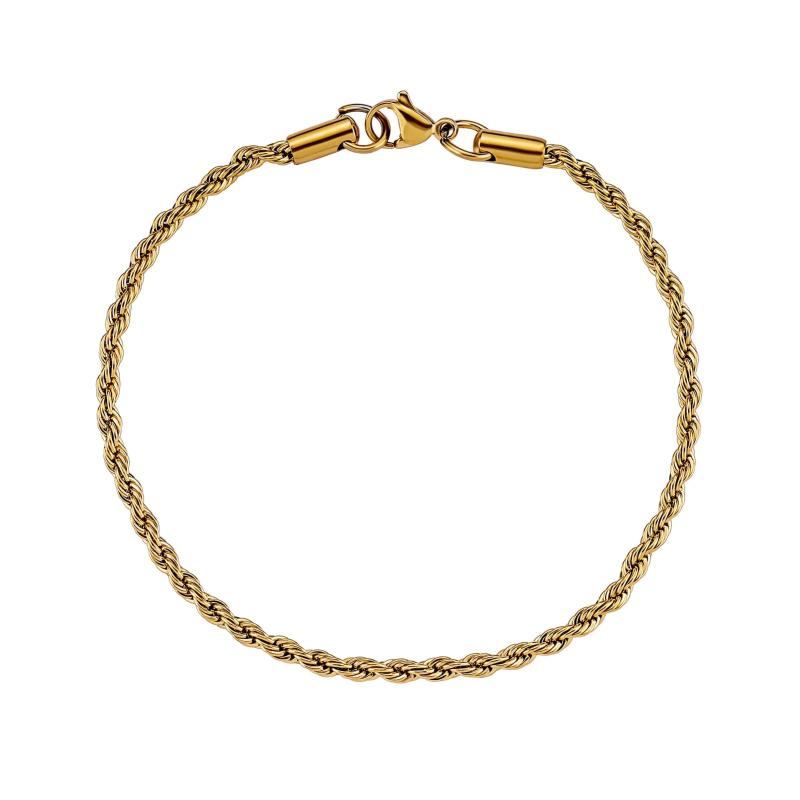 European & American Style High Bracelet Rope Chain 3mm&5mm
