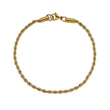 European & American Style High Bracelet Rope Chain 3mm&5mm