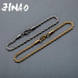 European & American Style High Bracelet Rope Chain 3mm&5mm