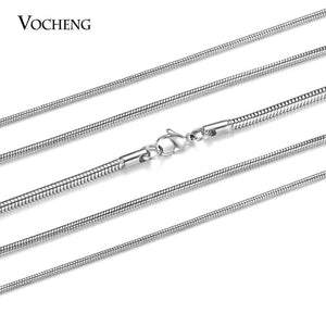 10pcs 316 Stainless Steel Snake Chain Necklace Bracelet DIY Jewelry S-003*10