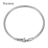 10pcs 316 Stainless Steel Snake Chain Necklace Bracelet DIY Jewelry S-003*10