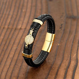 Copper Gold-Plated Ball Bracelet with Diamonds