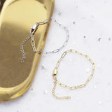 10pcs 4x10mm Paperclip Chain Stainless Steel Bracelet Chain