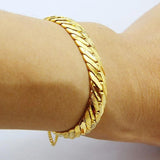 12MM Fashion Plated Men's Bracelet 19.5CM