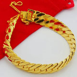12MM Fashion Plated Men's Bracelet 19.5CM