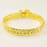 12MM Fashion Plated Men's Bracelet 19.5CM