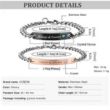 Letters Always Forever Stainless Steel Couples Bracelets Set