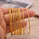 24k Girl Dubai Bangles Kids Ethiopian Bracelet Africa Arab Jewelry