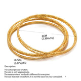 24k Girl Dubai Bangles Kids Ethiopian Bracelet Africa Arab Jewelry