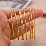 24k Girl Dubai Bangles Kids Ethiopian Bracelet Africa Arab Jewelry