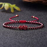 Cinnabar Hand Weave Lucky Pixiu Bracelet