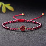 Cinnabar Hand Weave Lucky Pixiu Bracelet