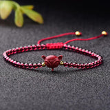 Cinnabar Hand Weave Lucky Pixiu Bracelet
