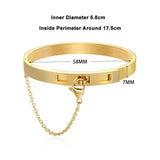 Safety Chain Cuff Bracelet Noeud armband Female Jewelry