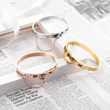 Safety Chain Cuff Bracelet Noeud armband Female Jewelry