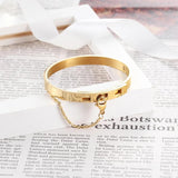 Safety Chain Cuff Bracelet Noeud armband Female Jewelry