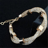 Austrian Crystal Mesh Net Wrapped Bracelet Jewelry Gift For Women