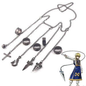 Hunter x Hunter Kurapika 5 Rings Chain Charms Bracelet