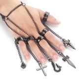 Hunter x Hunter Kurapika 5 Rings Chain Charms Bracelet