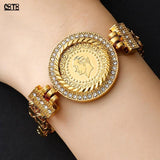 Muslim Crystal Bracelet Arab Charm Jewelry Coin Bracelet