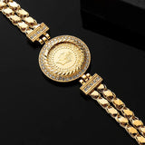 Muslim Crystal Bracelet Arab Charm Jewelry Coin Bracelet