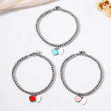 Heart Shaped Bracelet Stainless Steel Women Bracelet Jewelry