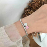 Heart Shaped Bracelet Stainless Steel Women Bracelet Jewelry