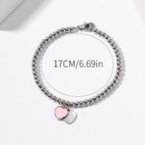 Heart Shaped Bracelet Stainless Steel Women Bracelet Jewelry