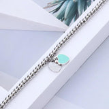 Heart Shaped Bracelet Stainless Steel Women Bracelet Jewelry