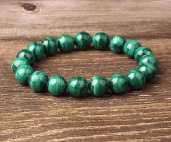 8mm Malachite Stone Beads Bracelet for DIY Jewelry Charm Amulet