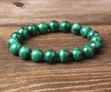 8mm Malachite Stone Beads Bracelet for DIY Jewelry Charm Amulet