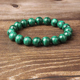 8mm Malachite Stone Beads Bracelet for DIY Jewelry Charm Amulet
