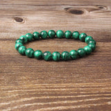 8mm Malachite Stone Beads Bracelet for DIY Jewelry Charm Amulet