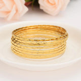 4pcs Dubai Bangles African European Ethiopia Jewelry Bride Bracelets Anklet