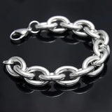 Stainless Steel Silver Chains Bracelet Bangle For Men/ Boy