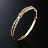 CZ Cuff Bracelet for Women - Dubai Jewelry Gift