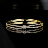 CZ Cuff Bracelet for Women - Dubai Jewelry Gift