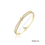 CZ Cuff Bracelet for Women - Dubai Jewelry Gift