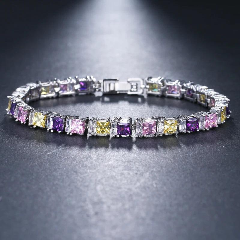 CZ Cubic Zirconia Tennis Bracelet Women's Jewelry Bracciali