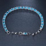 CZ Cubic Zirconia Tennis Bracelet Women's Jewelry Bracciali