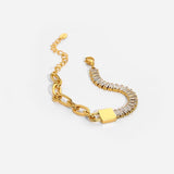 Waterproof Bling CZ Stone Chain Bracelet for Women