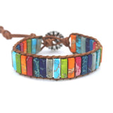 Boho Wrap Bracelet Women Leather Rope Stone Beaded Fancy Bracelet